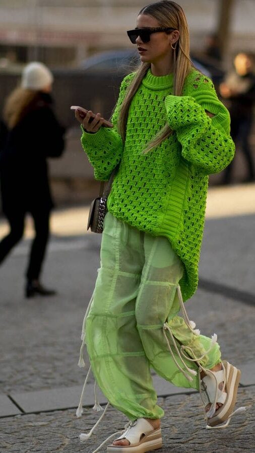 Outfits en color verde > Mipa fashion” style=”width:100%”></a><figcaption class=
